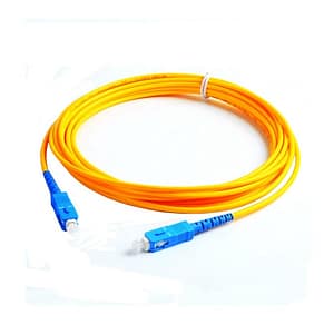 SM PVC Simplex SC-SC Fiber Patch Cord With SC/UPC Fiber Optic Connector